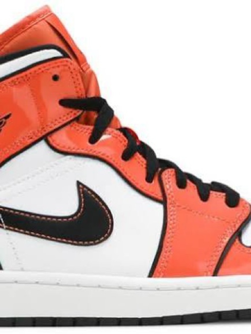 Nike Men’s High-Top Sneakers in Orange, White and Black